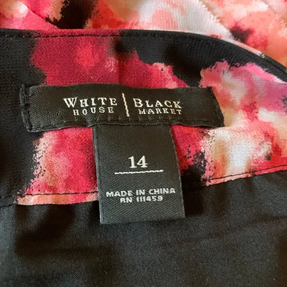 Pink Floral Layered Chiffon Pencil Skirt - Picture 7 of 9